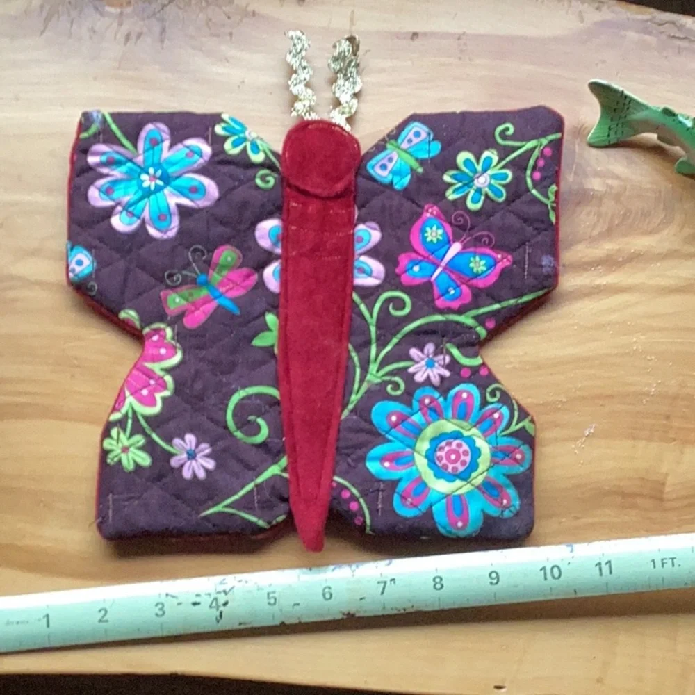 🦋 OOAK BUTTERFLY HOTPAD boHo